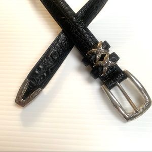 BRIGHTON Black Belt Size S/28